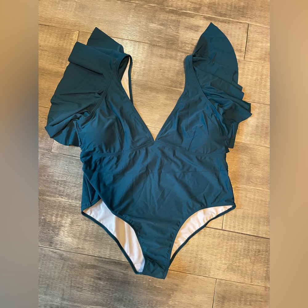 Davi & Dani Blue One Piece Swimsuit Size 3XL